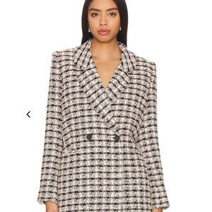 ANINE BING DIANA BLAZER IN APRICOT TWEED SIZE XS